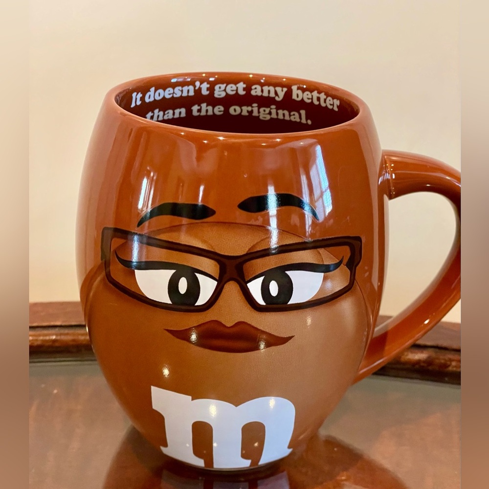 M&M Ms Brown Coffee Tea Mug Collectible Christmas Gift